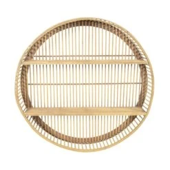 Rundes Wandregal Aus Holz Für Pavillons - 2er Set - Wandregal Mora