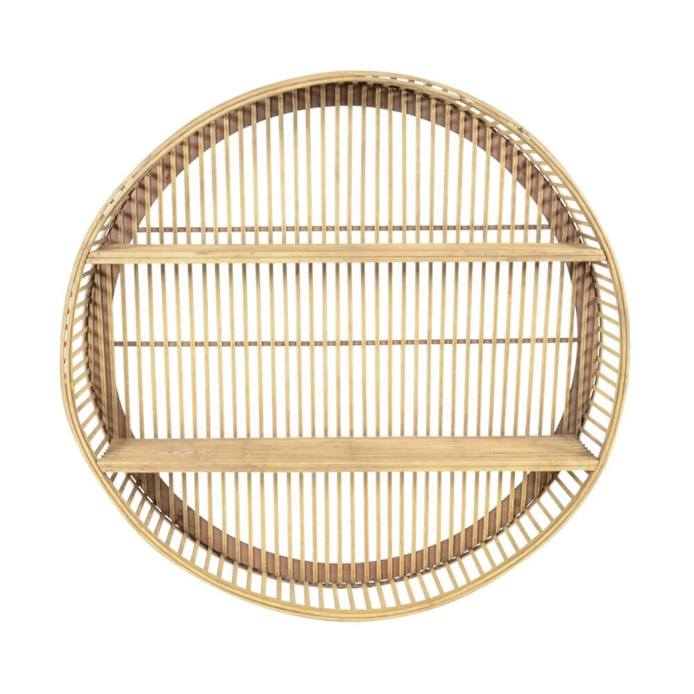 Rundes Wandregal Aus Holz Für Pavillons - 2er Set - Wandregal Mora 3 Rundes Wandregal Aus Holz Für Pavillons - 2er Set - Wandregal Mora