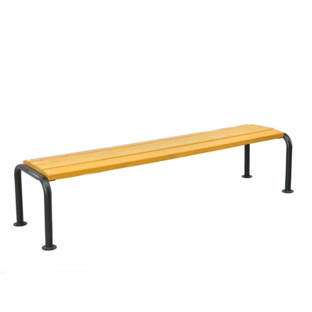 Schlichte Gartenbank Aus Metall Und Holz Ohne Rückenlehne - Gefion 3 Schlichte Gartenbank Aus Metall Und Holz Ohne Rückenlehne - Gefion