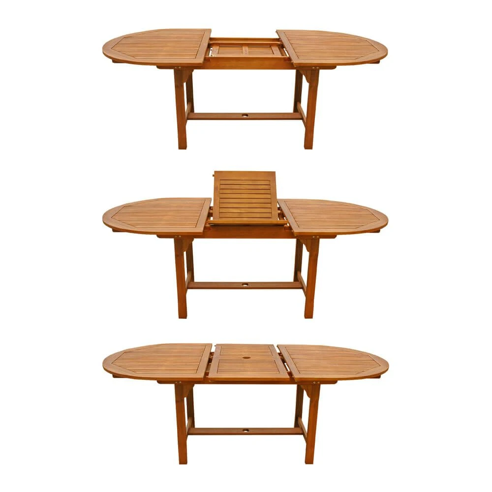 Schöne 6er Sitzgarnitur Aus Holz Mit Stuhlauflagen Und Ausziehtisch - Acerosae 6-Sitzer Auflagen 6 Schöne 6er Sitzgarnitur Aus Holz Mit Stuhlauflagen Und Ausziehtisch - Acerosae 6-Sitzer Auflagen – Bild 4