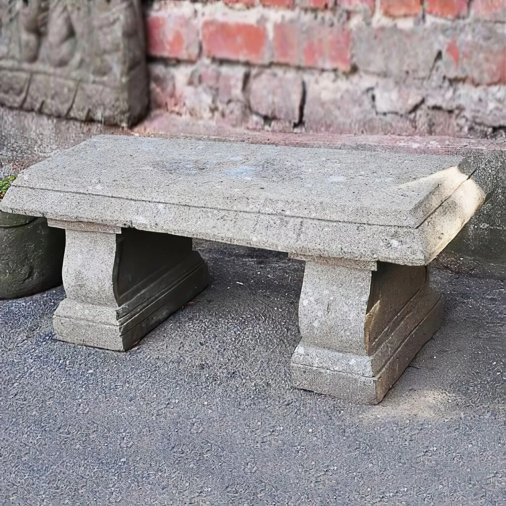 Schöne Bank Aus Stein Unikat Handbehauen 5 Schöne Bank Aus Stein Unikat Handbehauen – Bild 3