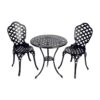 Schönes 2-Sitzer Bistroset Im Landhausstil - Schwarz - Bistroset Trena 2 Schönes 2-Sitzer Bistroset Im Landhausstil - Schwarz - Bistroset Trena -Gartentis Verkaufe schoenes 2 sitzer bistroset im landhausstil schwarz bistroset trena