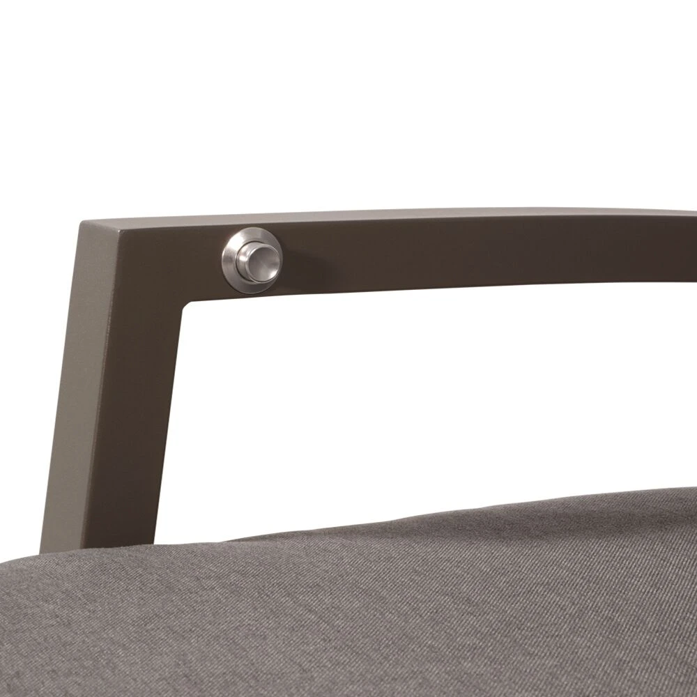 Schwarz-graue Gartenliege Aus Alu Mit Einer Textylenbespannung - Liege Prano 7 Schwarz-graue Gartenliege Aus Alu Mit Einer Textylenbespannung - Liege Prano – Bild 5