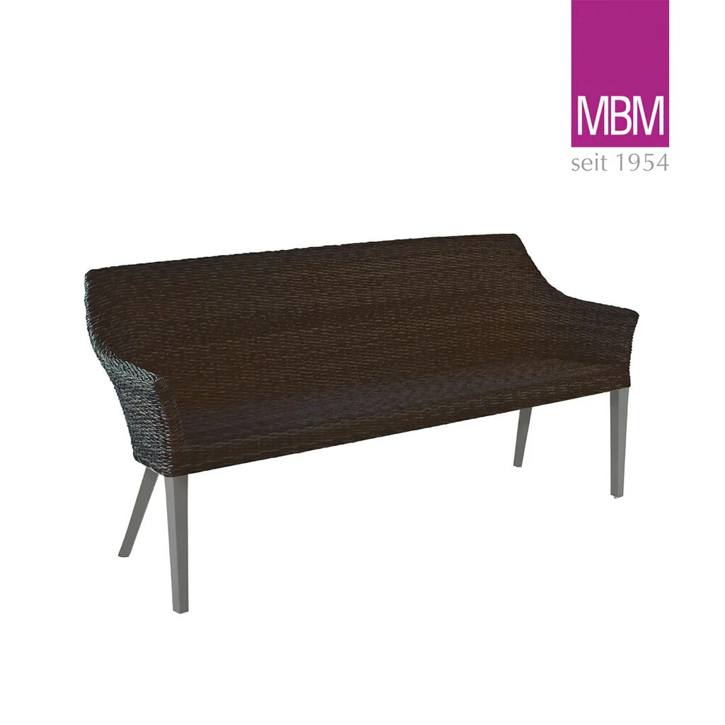 Schwarze 3-Sitzer Gartenbank Von MBM - Resysta & Kunststoffgeflecht - Gartenbank Tortuga 3 Schwarze 3-Sitzer Gartenbank Von MBM - Resysta & Kunststoffgeflecht - Gartenbank Tortuga