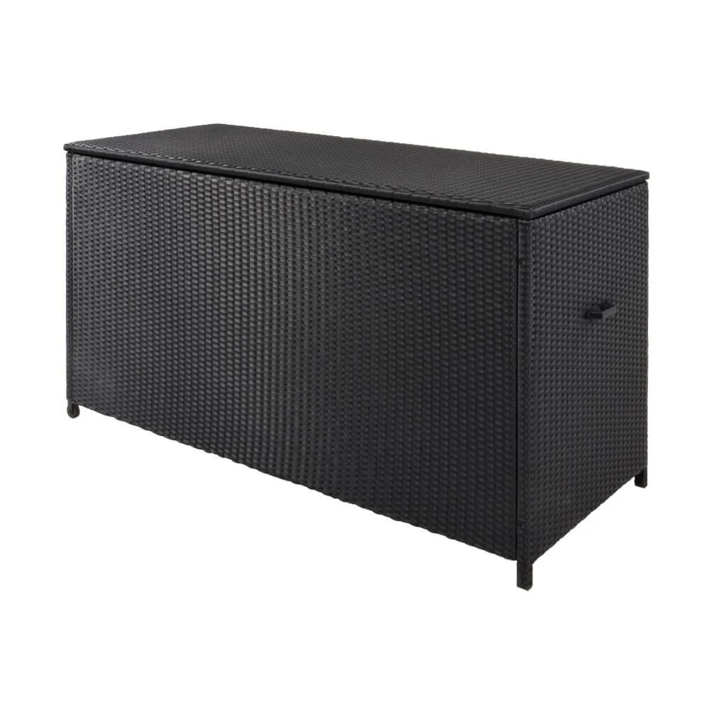 Schwarze Kissentruhe Aus Polyrattan - Kissentruhe Calva 4 Schwarze Kissentruhe Aus Polyrattan - Kissentruhe Calva – Bild 2