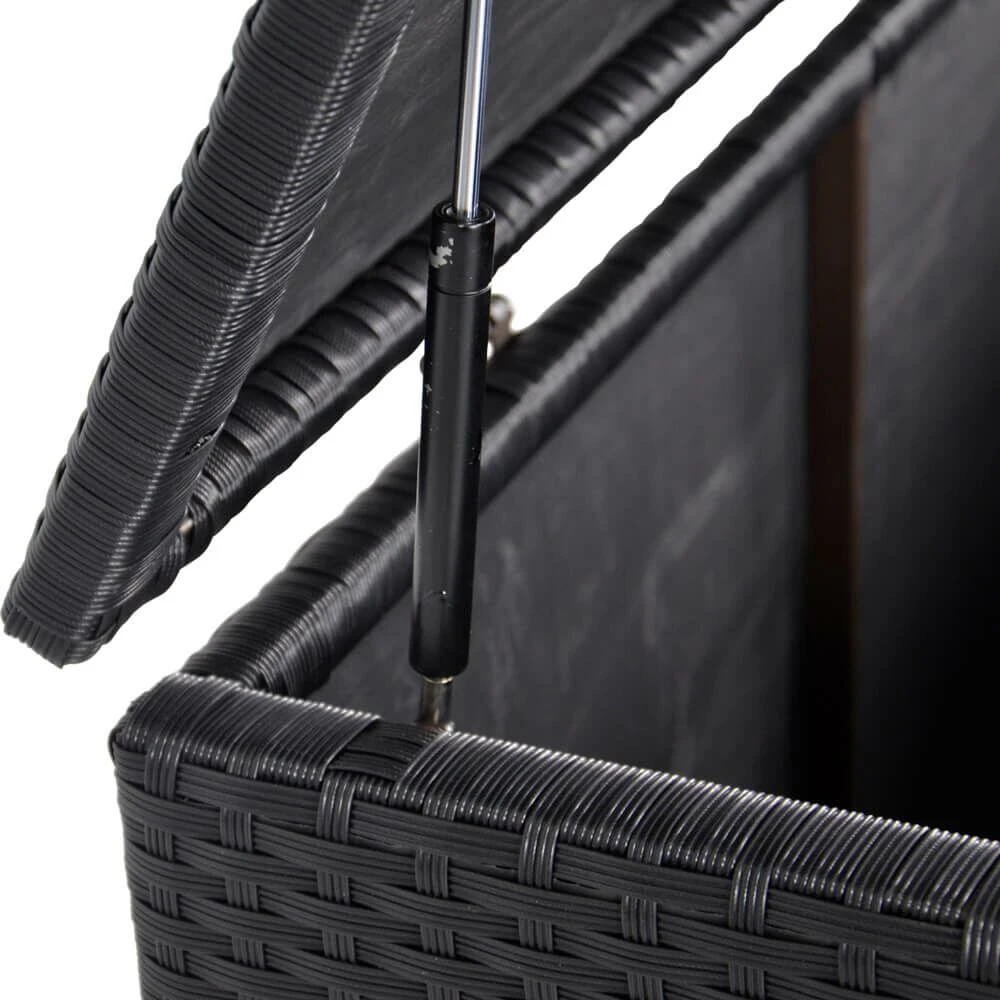 Schwarze Kissentruhe Aus Polyrattan - Kissentruhe Calva 7 Schwarze Kissentruhe Aus Polyrattan - Kissentruhe Calva – Bild 5