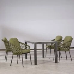 Sitzgruppe Für 4 Personen Mit Alu Und Keramik - Sitzgruppe Amaros
