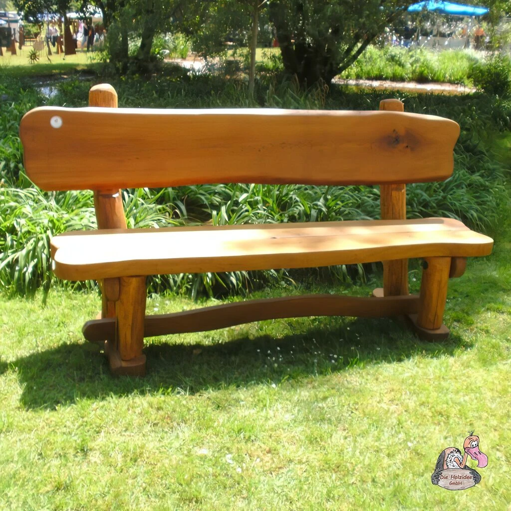 Stabile Sitzbank Für Den Garten Aus Eichen- Und Robinienholz - Bank Galahad 3 Stabile Sitzbank Für Den Garten Aus Eichen- Und Robinienholz - Bank Galahad