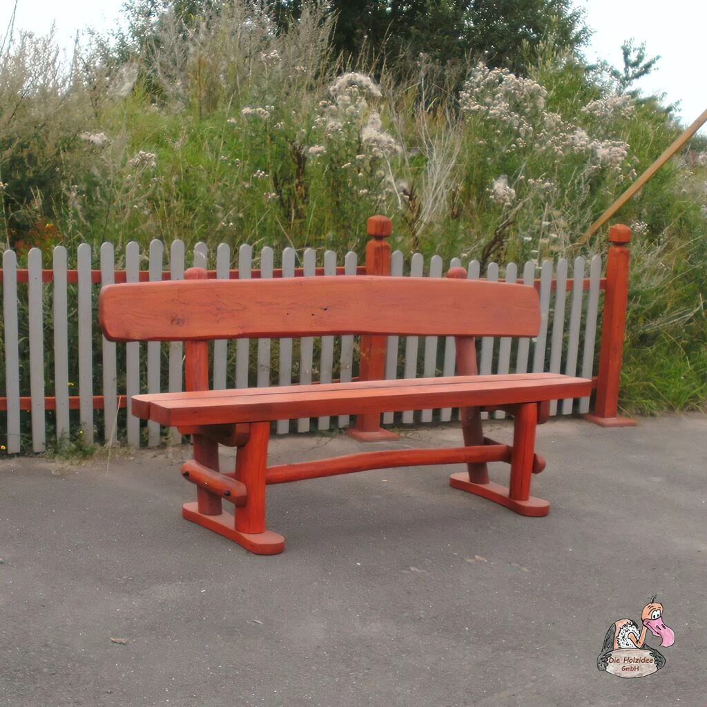 Stabile Sitzbank Für Den Garten Aus Eichen- Und Robinienholz - Bank Galahad 4 Stabile Sitzbank Für Den Garten Aus Eichen- Und Robinienholz - Bank Galahad – Bild 2