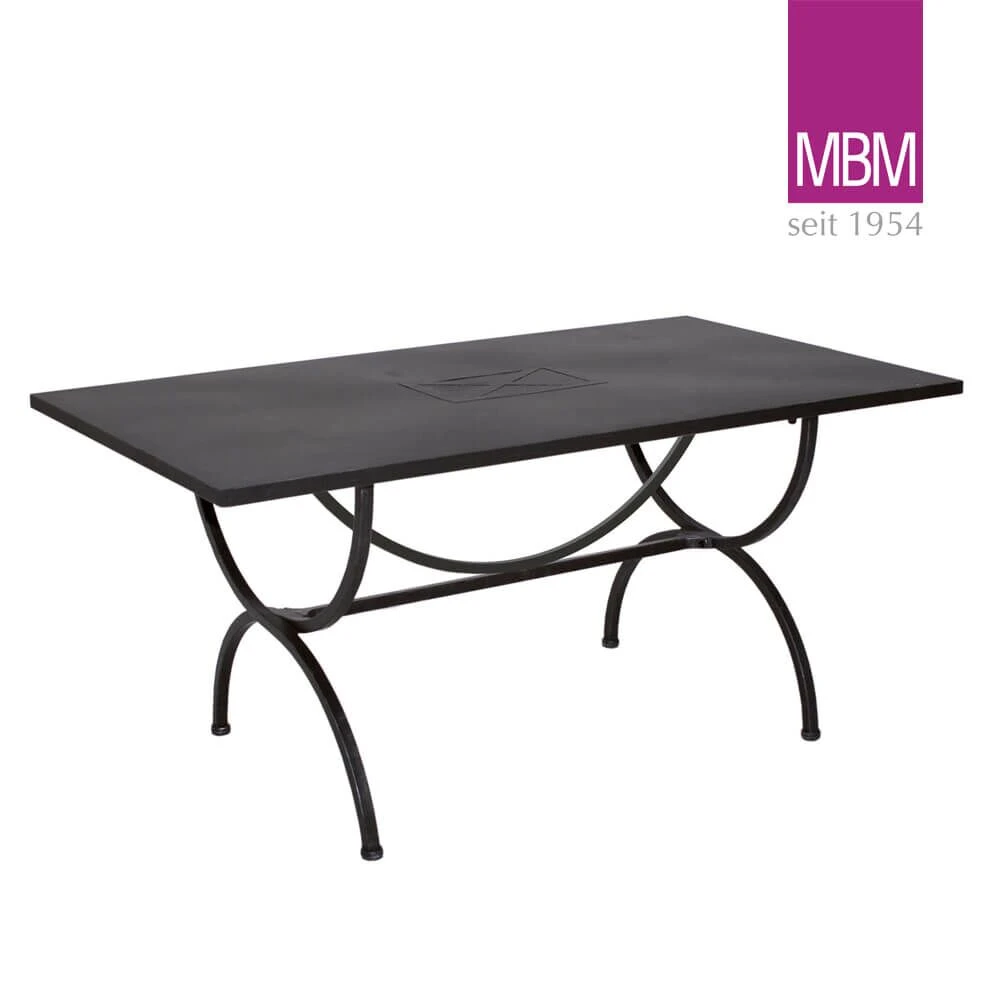 Stabiler Gartentisch Aus Schmiedeeisen - 160x90cm - MBM - Tisch Medici 3 Stabiler Gartentisch Aus Schmiedeeisen - 160x90cm - MBM - Tisch Medici