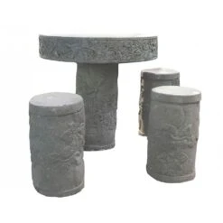 Stein Tisch Mit Hocker - Mensario