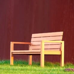 Teakholz Gartenbank Mit Rückenlehne - Modern - Lucy Gartenbank -Gartentis Verkaufe teakholz gartenbank mit rueckenlehne modern lucy gartenbank4