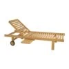 Teakholz Gartenliege Mit Rollen Und Ablage - 200cm - Gartenliege Alif -Gartentis Verkaufe teakholz gartenliege mit rollen und ablage 200cm gartenliege alif