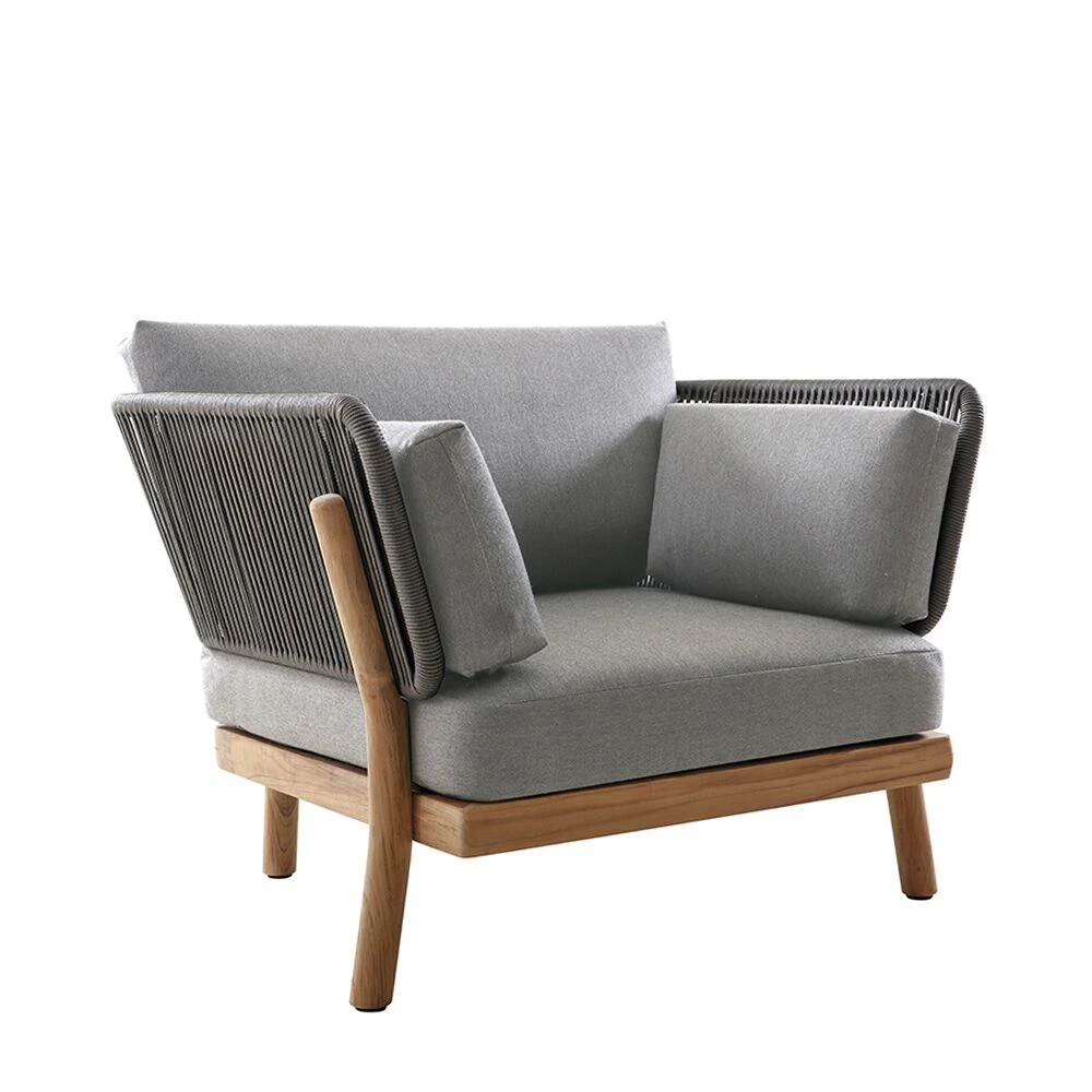 Teakholz Gartenmöbel-Set Mit Gartensofa, Loungesesseln Und Tischen - Claire Lounge 4 Teakholz Gartenmöbel-Set Mit Gartensofa, Loungesesseln Und Tischen - Claire Lounge – Bild 2