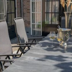 Verlängerbarer Esstisch Für Den Garten Aus Alu Und Keramik - Gianta -Gartentis Verkaufe verlaengerbarer esstisch fuer den garten aus alu und keramik gianta2