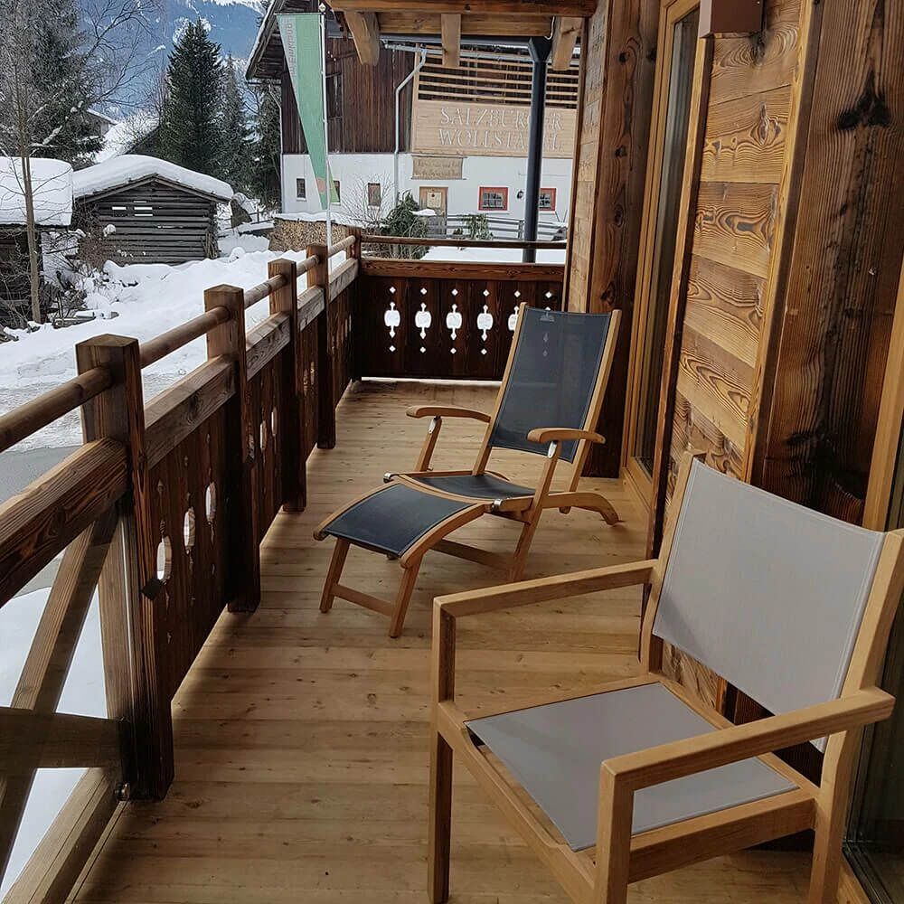 Verstellbare Sonnenliege Aus Teakholz & Textilene - Harriett Deckchair 5 Verstellbare Sonnenliege Aus Teakholz & Textilene - Harriett Deckchair – Bild 3