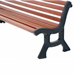 Wetterfeste Sitzbank Aus Holz Und Gusseisen Für Parkanlagen - Sola -Gartentis Verkaufe wetterfeste sitzbank aus holz und gusseisen fuer parkanlagen sola3