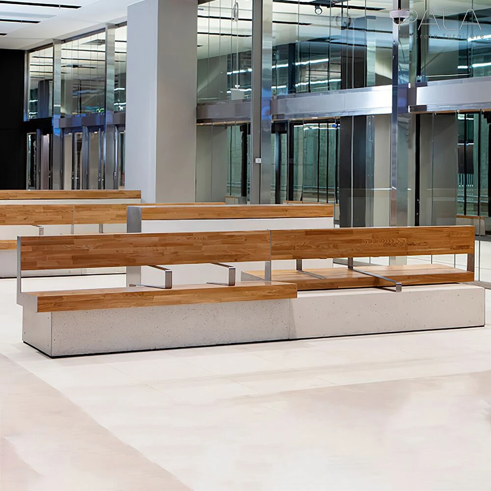 Wetterfeste Sitzmöglichkeit Für Den Stadtbereich Aus Beton Und Lärchenholz - Olavi 4 Wetterfeste Sitzmöglichkeit Für Den Stadtbereich Aus Beton Und Lärchenholz - Olavi – Bild 2