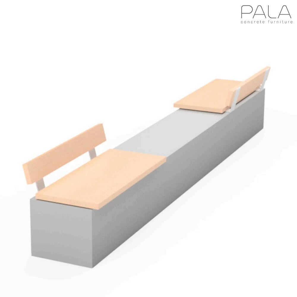 Wetterfeste Sitzmöglichkeit Für Den Stadtbereich Aus Beton Und Lärchenholz - Olavi 5 Wetterfeste Sitzmöglichkeit Für Den Stadtbereich Aus Beton Und Lärchenholz - Olavi – Bild 3