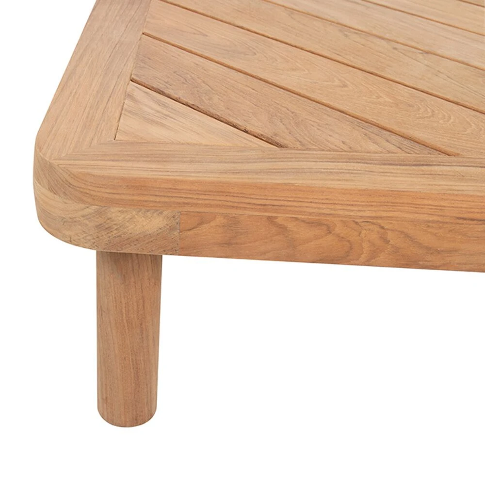 Wetterfester Teakholz Beistelltisch Für Die Gartenlounge - Claire Loungetisch 4 Wetterfester Teakholz Beistelltisch Für Die Gartenlounge - Claire Loungetisch – Bild 2