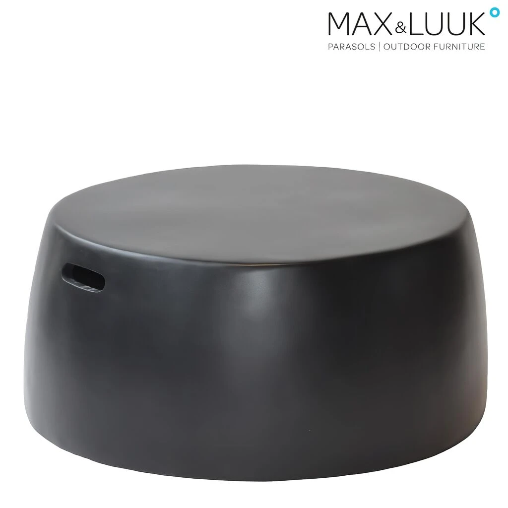 XL Hocker Aus Fiberglas In Schwarz Von Max & Luuk - Nick Hocker 3 XL Hocker Aus Fiberglas In Schwarz Von Max & Luuk - Nick Hocker