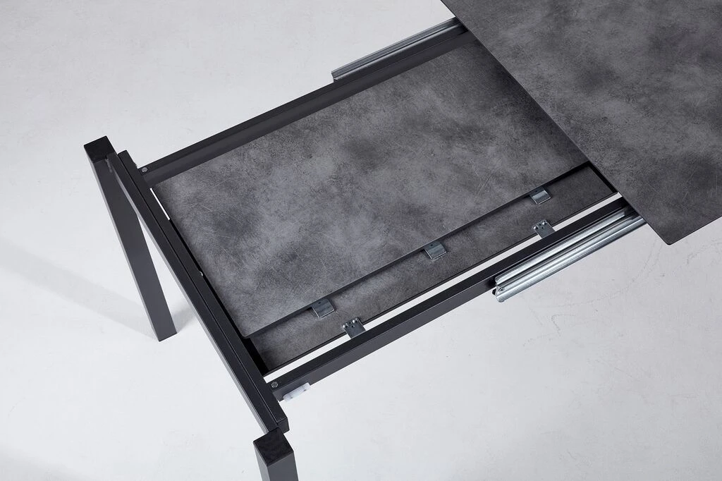 XXL Ausziehtisch 120/200cm Aus HPL Mit Cementoptik - Frimo XL 5 XXL Ausziehtisch 120/200cm Aus HPL Mit Cementoptik - Frimo XL – Bild 3