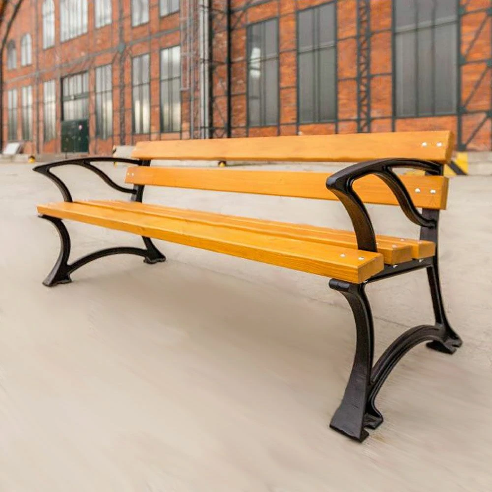 Zeitlose Parkbank Mit Armlehne Aus Gusseisen Und Holz - Eistla 3 Zeitlose Parkbank Mit Armlehne Aus Gusseisen Und Holz - Eistla