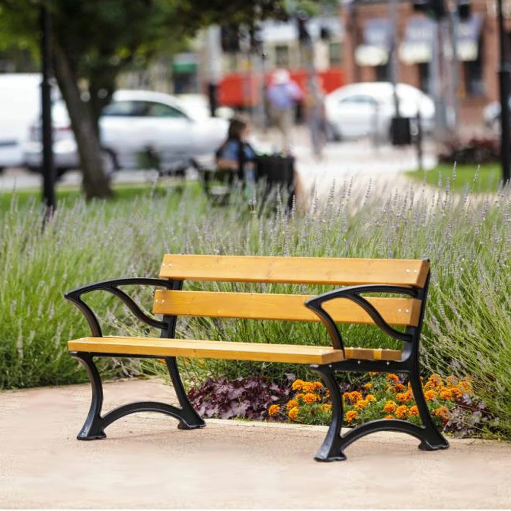 Zeitlose Parkbank Mit Armlehne Aus Gusseisen Und Holz - Eistla 4 Zeitlose Parkbank Mit Armlehne Aus Gusseisen Und Holz - Eistla – Bild 2