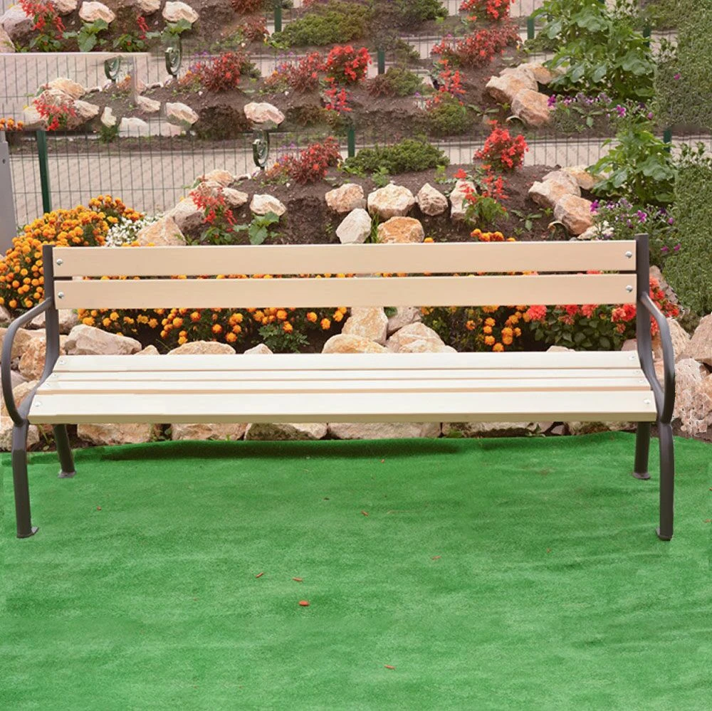 Zeitlose Sitzbank Aus Metall Und Holz Für Garten Und Stadt - Emilie 4 Zeitlose Sitzbank Aus Metall Und Holz Für Garten Und Stadt - Emilie – Bild 2